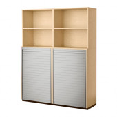 GALANT Storage combination with roll-front, birch veneer - 498.980.63