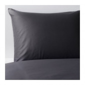 GÄSPA Duvet cover and pillowcase(s), dark gray - 001.513.29