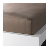 GÄSPA Fitted sheet, brown - 402.565.03
