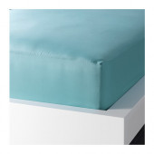GÄSPA Fitted sheet, turquoise - 002.565.19