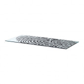 GLASHOLM Table top, glass, fingerprint pattern - 302.214.63