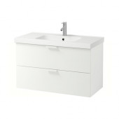 GODMORGON /
ODENSVIK Sink cabinet with 2 drawers, white - 390.234.92