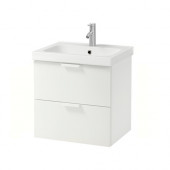 GODMORGON /
ODENSVIK Sink cabinet with 2 drawers, white - 790.235.03