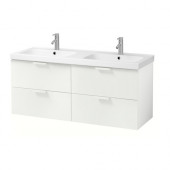 GODMORGON /
ODENSVIK Sink cabinet with 4 drawers, white - 090.235.11