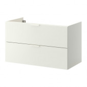 GODMORGON Sink cabinet with 2 drawers, white - 802.811.00
