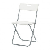 GUNDE Folding chair, white - 602.177.99
