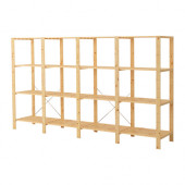 HEJNE 4 sections with shelves, softwood - 490.469.78