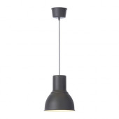 HEKTAR Pendant lamp, dark gray
$29.99 - 402.165.31