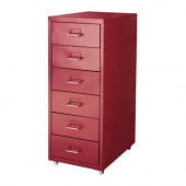 HELMER Drawer unit on casters, red - 401.078.72