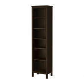 HEMNES Bookcase, black-brown - 102.456.34