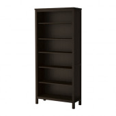 HEMNES Bookcase, black-brown - 802.456.40