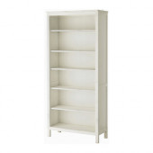 HEMNES Bookcase, white stain - 002.456.44