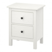 HEMNES 2-drawer chest, white stain - 802.426.27