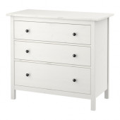 HEMNES 3-drawer chest, white stain - 702.426.37