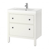 HEMNES /
ODENSVIK Sink cabinet with 2 drawers, white - 099.060.60