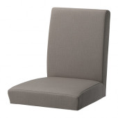 HENRIKSDAL Chair cover, Nolhaga gray-beige - 703.016.36