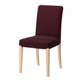 HENRIKSDAL Chair, birch, Dansbo red-lilac - 291.001.41