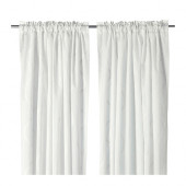 HILLMARI Curtains, 1 pair, white - 302.913.09
