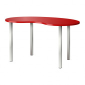 HISSMON /
SJUNNE Table, red, nickel plated - 690.944.40