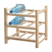 HUTTEN 9-bottle wine rack, solid wood - 700.324.51