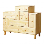 IKEA PS 2012 Chest and add-on unit, pine - 098.989.70