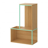 IKEA PS 2014 Storage combination with top, bamboo, light green - 490.117.47