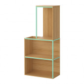 IKEA PS 2014 Storage combination with top, bamboo, light green - 590.117.37