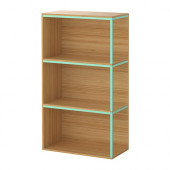 IKEA PS 2014 Storage combination with top, bamboo, light green - 290.117.05