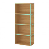 IKEA PS 2014 Storage combination with top, bamboo, light green - 090.117.11