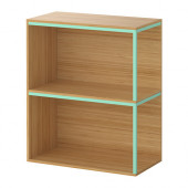 IKEA PS 2014 Storage combination with top, bamboo, light green - 790.117.17