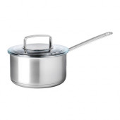 IKEA 365+ Saucepan with lid, stainless steel, glass - 902.567.46