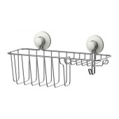IMMELN Shower/soap basket with hook, zinc plated - 202.526.19