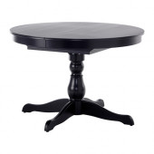 INGATORP Extendable table, black - 802.170.72