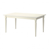 INGATORP Extendable table, white - 702.214.23