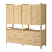 IVAR 2 sections/cabinet/chest, pine - 198.963.91