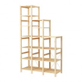 IVAR 3 sections/shelves, pine - 190.314.31