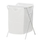 JÄLL Laundry bag with stand, white - 701.189.68