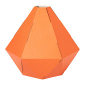 JOXTORP Pendant lamp shade, orange - 002.792.62