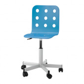 JULES Junior desk chair, blue, silver color - 490.912.49