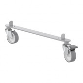 KALLAX Rail with 2 casters, silver color - 002.886.57