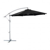 KARLSÖ Umbrella, hanging, black - 302.365.96