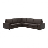 KIVIK Corner sofa 2+3/3+2, Grann, Bomstad dark brown - 090.662.75