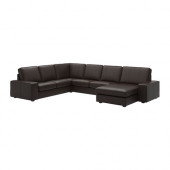 KIVIK Corner sofa 2+2 with chaise, Grann, Bomstad dark brown - 690.682.19