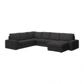KIVIK Corner sofa 2+2 with chaise, Dansbo dark gray - 890.682.99