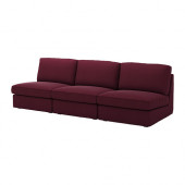 KIVIK Sofa combination, Dansbo red-lilac - 090.284.72