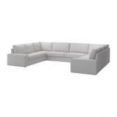 KIVIK Sofa, U-shaped, 9-seater, Orrsta light gray - 290.699.23