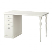 KLIMPEN /
NIPEN Table with drawers, white - 091.195.18