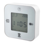 KLOCKIS Clock/thermometer/alarm/timer, white - 802.770.04
