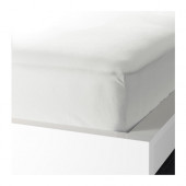 KNOPPA Fitted sheet, white - 201.427.39
