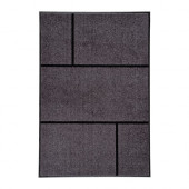 KÖGE Door mat, gray, black - 402.966.03